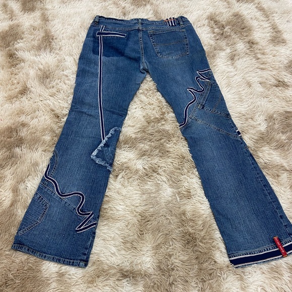 Vintage Pepe Distressed Patchwork Jeans - Picture 9 of 11